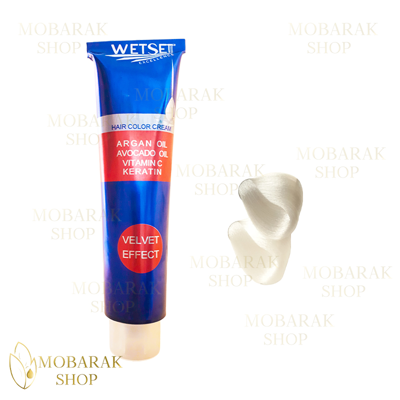 رنگ مو نقره ای و روشن کننده وت ست سری دکلره (Bleaching)| حجم ۱۲۵ میلیلیتر (WetSet) 1 رنگ مو نقره ای و روشن کننده وت ست سری دکلره Bleaching ۱۲۵ میل