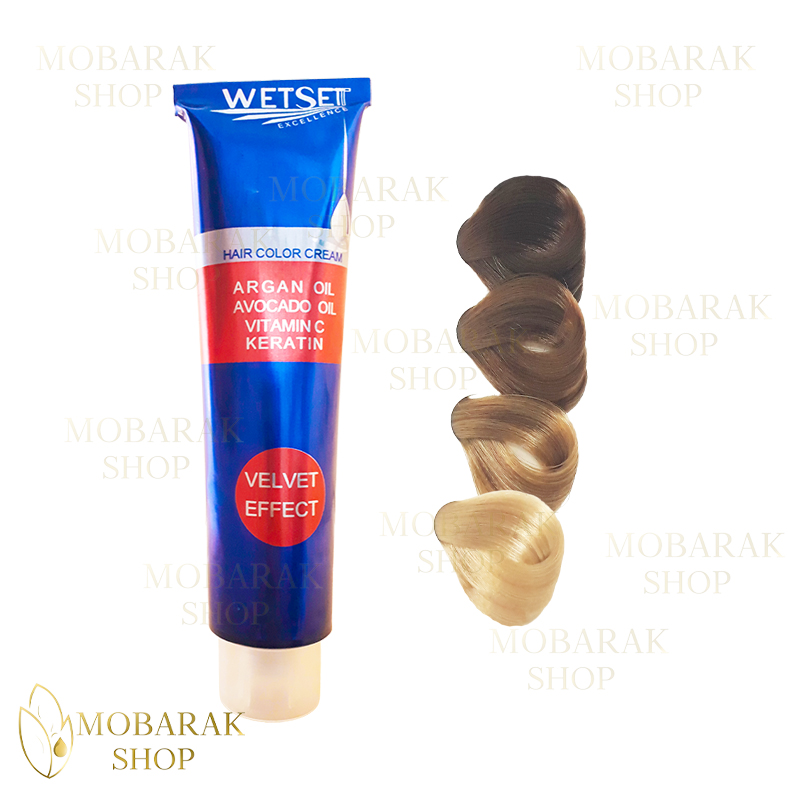 رنگ مو طلایی وت ست (Golden) حجم ۱۲۵ میلیلیتر (WetSet) 1 رنگ مو طلایی وت ست ۱۲۵ میل