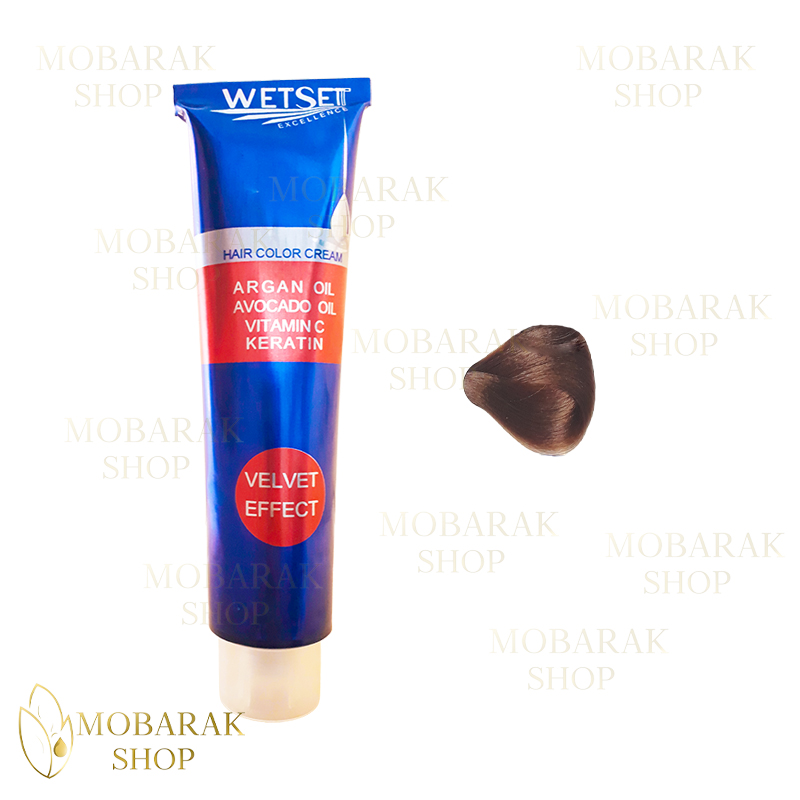 رنگ مو فندقی وت ست (Hazelnut)| حجم ۱۲۵ میلیلیتر (WetSet) 1 رنگ مو فندقی وت ست ۱۲۵ میل